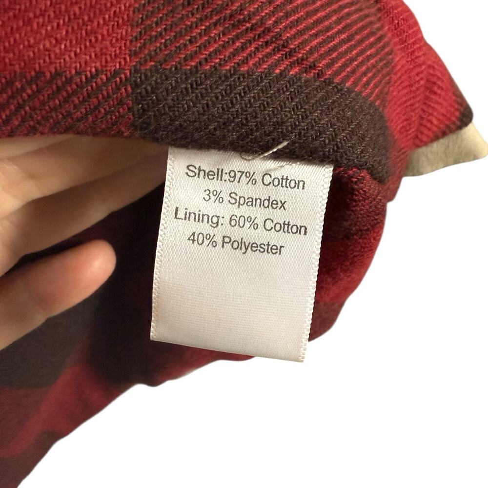 Bearded Goat Khaki Canvas Utility Jacket Flannel Lined Utility Outdoor Size M - Picture 6 of 12